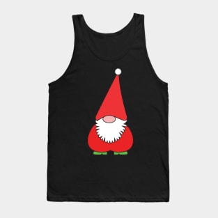 Christmas funny Santa gnome Tank Top